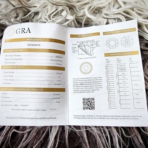 Elegant Silver Moissanite Ring by - Picture 3 of 16